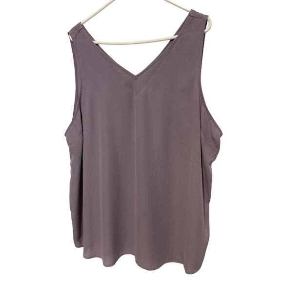 Maurice’s 2X Lavender Tank With Semi Sheer Accent - Picture 2 of 5